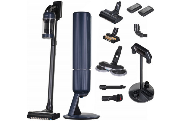 Odkurzacz Samsung VS20B95973B/GE Jet Bespoke Pro Extra pionowy z pojemnikiem granatowo-czarny
