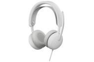 Słuchawki Logitech Zone Wired Nauszne Przewodowe biały