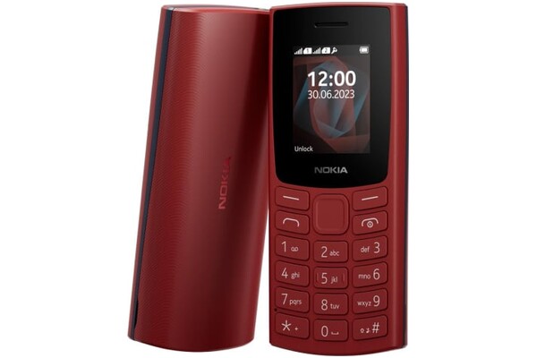 Smartfon NOKIA 105 czerwony 1.80" poniżej 0.1GB/poniżej 0.5GB