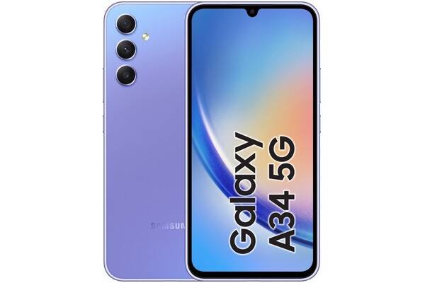 Smartfon Samsung Galaxy A34 5G fioletowy 6.60" 8.0GB/256.0GB