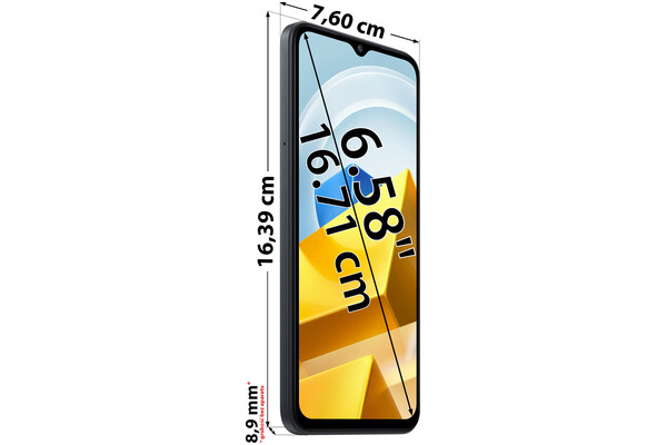 Smartfon Xiaomi POCO M5 czarny 6.58" 4.0GB/128.0GB