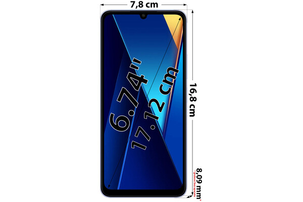 Smartfon Xiaomi POCO C65 fioletowy 6.74" 8.0GB/256.0GB