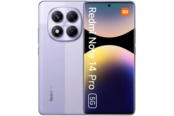Smartfon Xiaomi Redmi Note 14 Pro 5G fioletowy 6.67" 8.0GB/256.0GB