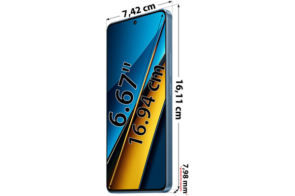 Smartfon Xiaomi POCO X6 5G 5G niebieski 6.67" 12.0GB/256.0GB