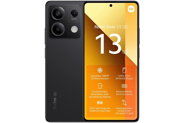 Smartfon Xiaomi Redmi Note 13 5G 5G czarny 6.67" 8.0GB/256.0GB