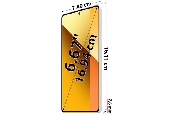 Smartfon Xiaomi Redmi Note 13 5G 5G biały 6.67" 8.0GB/256.0GB