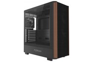 Obudowa PC Gembird CCCFCWOOD Midi Tower czarno-brązowy