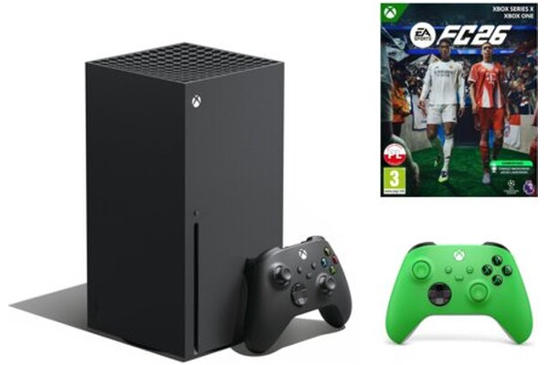 Konsola Microsoft Xbox Series X 1TB czarny + EA Sports FC 26 + Kontroler XBOX