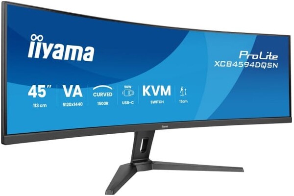 Monitor 44.5" IIYAMA XCB4594DQSU-B1 czarny