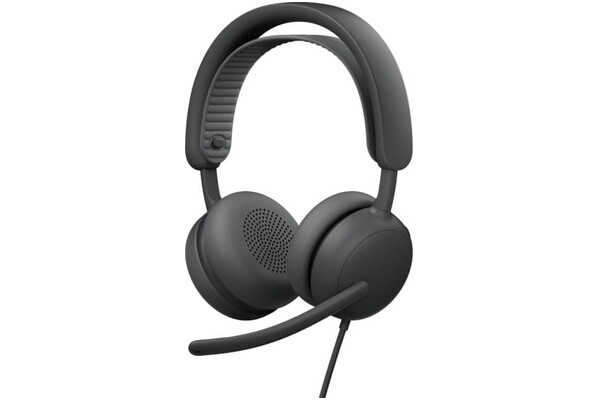 Słuchawki Logitech Zone Wired Nauszne Przewodowe czarny
