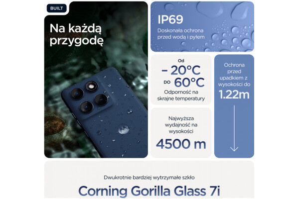 Smartfon Motorola moto edge 60 5G niebieski 6.67" 8.0GB/256.0GB