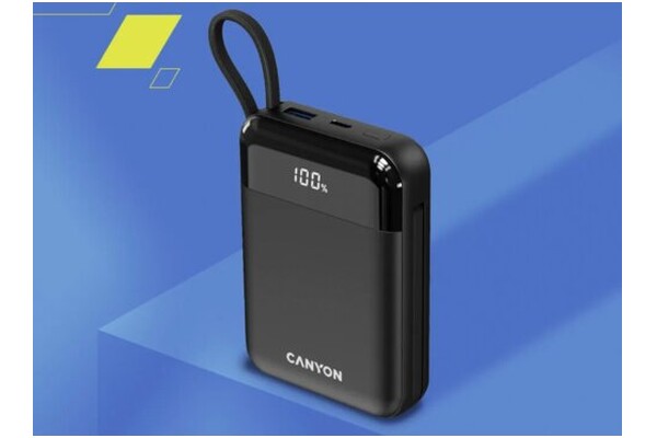 Powerbank Canyon OnPower 104 10000mAh 22.5W czarny
