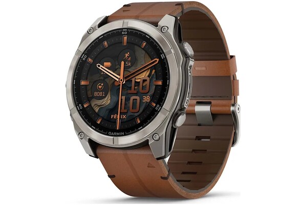 Smartwatch Garmin Fenix 8 Sapphire brązowy