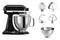 Robot kuchenny KitchenAid KSM185PSEPP 300W