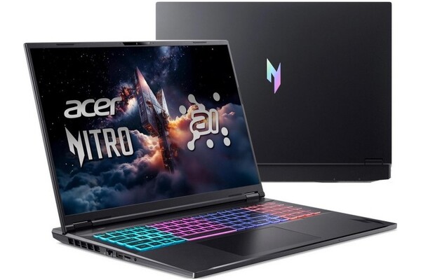 Laptop ACER Nitro 16 16.0" AMD Ryzen AI 9 365 NVIDIA GeForce RTX 5070 32GB 1TB SSD Windows 11 Home czarny