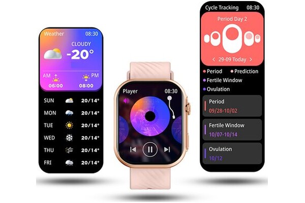 Smartwatch Manta Revo różowy
