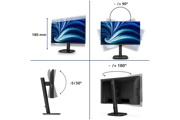 Monitor 24.1" Philips B-Line 24B2N3200D/00 czarny
