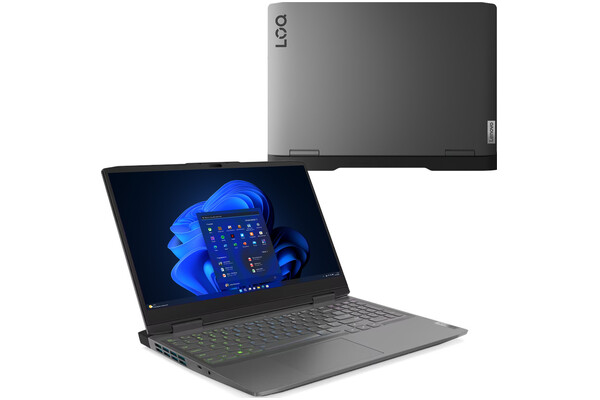 Laptop Lenovo LOQ 15 15.6 Intel Core i5 12450H NVIDIA GeForce RTX 4050 16GB 512GB SSD Windows 11 Home szary