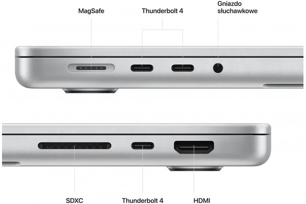 Laptop Apple MacBook Pro 14.2" Apple M2 Pro M2 Pro (16 rdz.) 16GB 512GB SSD M.2 macOS srebrny