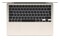 Laptop Apple MacBook Air 13.6" Apple M3 M3 (10 rdz.) 16GB 2TB SSD macOS księżycowa poświata