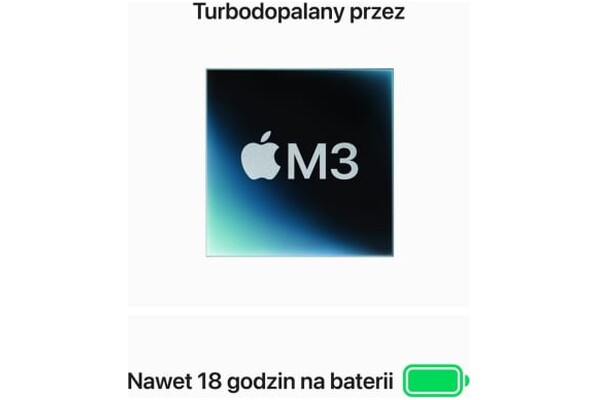 Laptop Apple MacBook Air 13.6" Apple M3 M3 (10 rdz.) 16GB 512GB SSD macOS Sonoma północ