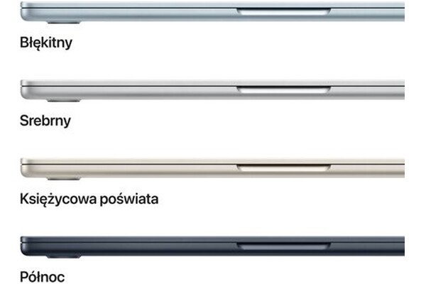 Laptop Apple MacBook Air 13.6" Apple M4 M4 (10 rdz.) 16GB 512GB SSD macOS północ