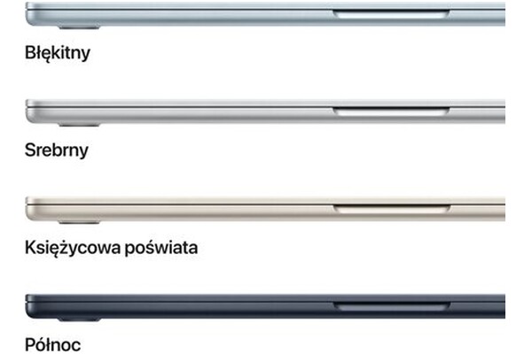 Laptop Apple MacBook Air 15.3" Apple M4 M4 (10 rdz.) 24GB 512GB SSD macOS północ
