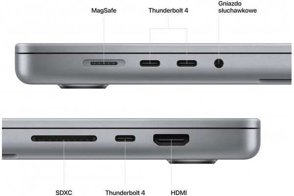 Laptop Apple MacBook Pro 16.2" Apple M2 Pro M2 Pro (19 rdz.) 16GB 512GB SSD M.2 macOS szary