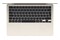 Laptop Apple MacBook Air 13.6" Apple M5 M5 (10 rdz.) 24GB 1TB SSD macOS księżycowa poświata