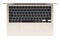 Laptop Apple MacBook Air 13.6" Apple M5 M5 (10 rdz.) 16GB 1TB SSD M.2 macOS złoty