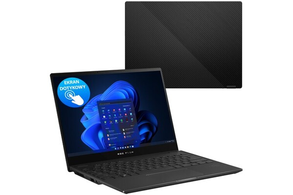 Laptop ASUS ROG Flow X13 13.4" AMD Ryzen 9-5980HS NVIDIA GeForce RTX 3050 Ti 16GB 512GB SSD Windows 10 Home czarny