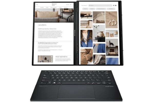 Laptop ASUS ZenBook Duo 14.0" Intel Core Ultra 7-155H Intel Arc 32GB 1TB SSD M.2 Windows 11 Home szary