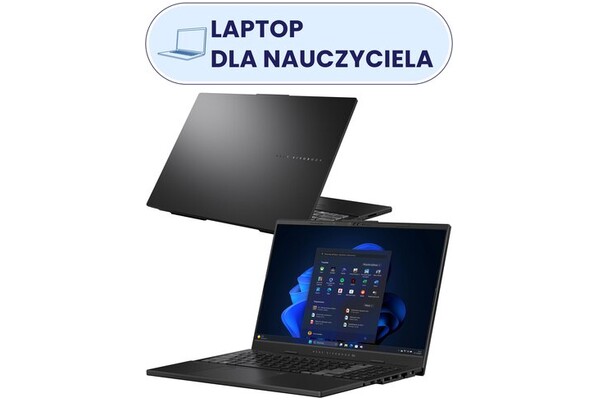 Laptop ASUS Vivobook Pro 15 15.6" Intel Core Ultra 9-185H NVIDIA GeForce RTX 4060 16GB 1TB SSD Windows 11 Professional czarny