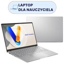 Laptop ASUS Vivobook S14 14.0" AMD Ryzen 7-8845HS AMD Radeon 780M 32GB 1TB SSD Windows 11 Home srebrny