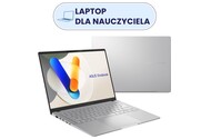 Laptop ASUS Vivobook S14 14.0" AMD Ryzen 7-8845HS AMD Radeon 780M 32GB 1TB SSD Windows 11 Home srebrny