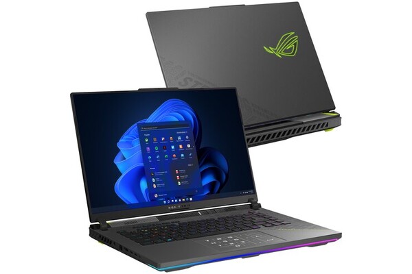 Laptop ASUS ROG Strix G16 16.0 AMD Ryzen 9-8940HX NVIDIA GeForce RTX 5070 Ti 16GB 1TB SSD Windows 11 Home szary