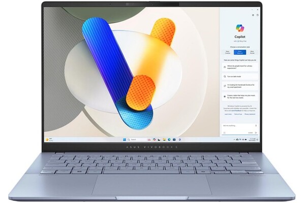 Laptop ASUS Vivobook S14 14.0" Intel Ultra 7-256V Intel Arc 16GB 1TB SSD Windows 11 Home niebieski