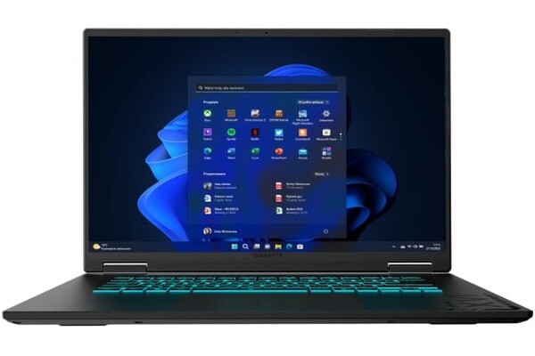 Laptop GIGABYTE A16 16.0" Intel Core i7-240H NVIDIA GeForce RTX 5080 32GB 1TB SSD Windows 11 Professional czarny