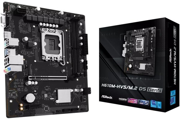 Płyta główna ASrock H610M HVS/M.2 Socket 1700 Intel H610 DDR5 microATX