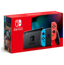 Konsola Nintendo Switch 32GB Czerwono-niebieski + Lewy i prawy kontroler Joy-ConAdapter ACKabel HDMIUchwyt Joy-ConPaski na rękę Joy-Con