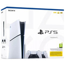 Konsola Sony PlayStation 5 Slim 1TB biało-czarny + Pad bezprzewodowy DualSense - 2 szt.Kabel USBKabel zasilającyKabel HDMI (zgodny ze standardem 4K)Dwie stopki podstawy poziomej