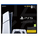 Konsola Sony PlayStation 5 Slim Digital 825GB biało-czarny + Pad bezprzewodowy DualSense - 2 szt.Kabel USBKabel zasilającyKabel HDMI (zgodny ze standardem 4K)Dwie stopki podstawy poziomej