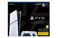 Konsola Sony PlayStation 5 Slim Digital 825GB biało-czarny + Pad bezprzewodowy DualSense - 2 szt.Kabel USBKabel zasilającyKabel HDMI (zgodny ze standardem 4K)Dwie stopki podstawy poziomej
