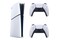 Konsola Sony PlayStation 5 Slim Digital 825GB biało-czarny + Pad bezprzewodowy DualSense - 2 szt.Kabel USBKabel zasilającyKabel HDMI (zgodny ze standardem 4K)Dwie stopki podstawy poziomej