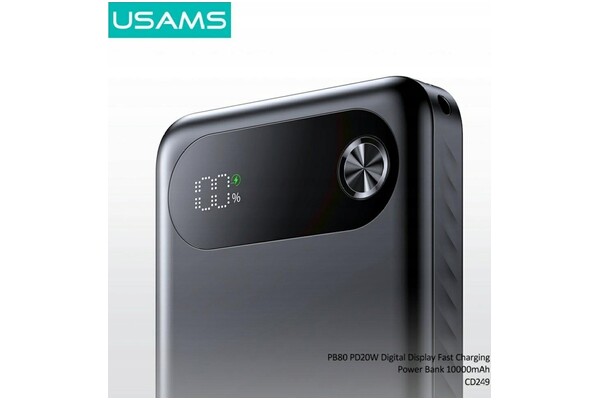 Powerbank USAMS USA001695 10000mAh biały