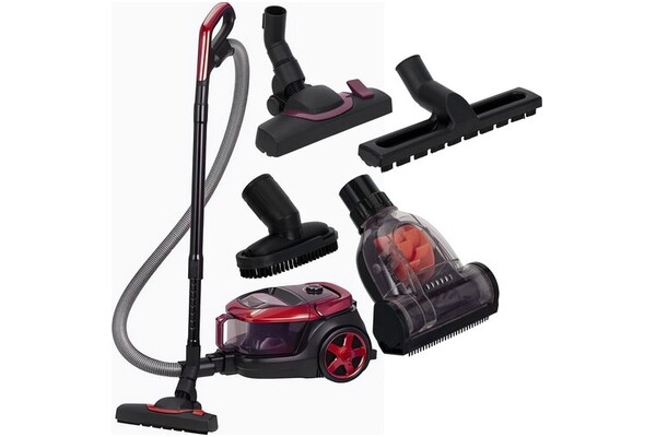 Odkurzacz MPM MOD61 tradycyjny bezworkowy 850W czarno-czerwony