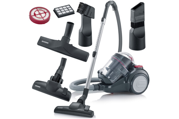 Odkurzacz Severin CY 7089 tradycyjny bezworkowy 750W czarno-czerwony