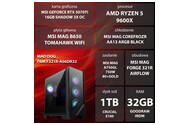Mad Dog F321R-A06DR32 AMD Ryzen 5 32GB DDR5 NVIDIA GeForce RTX 5070 Ti 16GB 1TB SSD brak