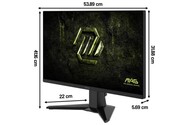 Monitor 23.8" MSI MAG MAG 245F czarny
