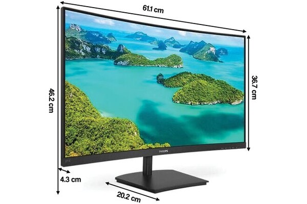 Monitor 27.0" Philips E-Line 271E1SCA czarny